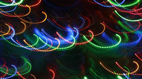 Download Wallpaper 1920x1080 Lights Colorful Abstraction Blur Long
