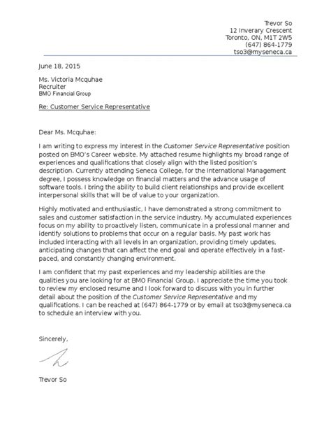 I have earned a bachelor of science in secondary education (biology), a master of arts in educational leadership and a principal's certificate. BMO Cover Letter | Social Psychology | Leadership | Free ...