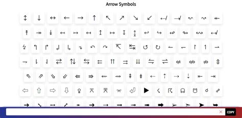 Symbols Copy And Paste — Arrow Symbols Copy And Paste