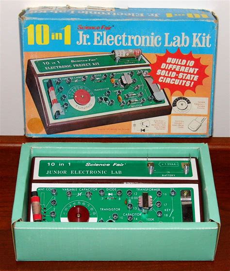 Vintage Science Fair 10 In 1 Jr Electronic Lab Kit By Radio Shack