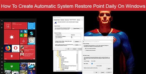 How To Create Automatic System Restore Point Daily On Windows 10