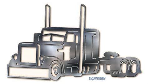 Peterbilt Truck Readytocut Vector Art For Cnc Free Dxf Files