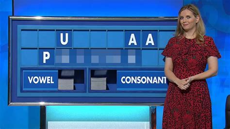rachel riley left red faced on countdown as board spells out very rude word the irish sun