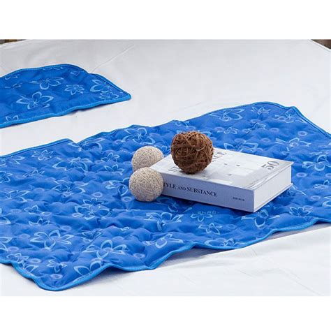 Hanil Cool Gel Mattress Bed Pad Cooling Topper Washing Patten Blue