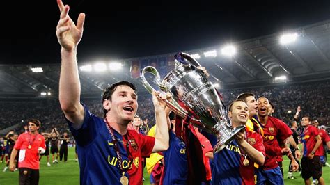 Messi Lidera Barça à Glória Em Roma Uefa Champions League