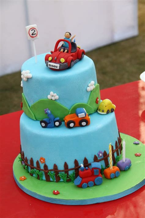 Fondant Birthday Cake For A Baby Boy Boys Bday Cakes Boys First