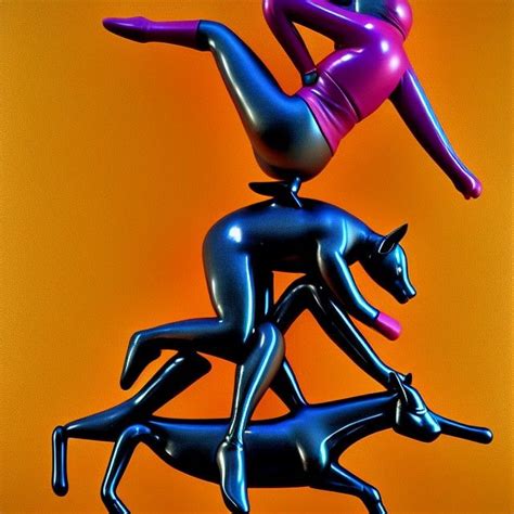 Reverse Cowgirl Riding Adult Toy High Resolution Contemporary Art Ai