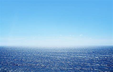 Wallpaper Water The Ocean Horizon Waves Ocean Blue Water Horizon