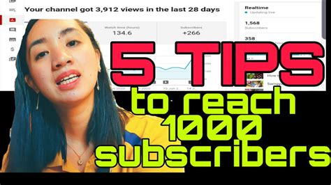 Tips Kung Paano Magkaroon Ng 1000 Subscribers5 Tips To Reach 1000 Subscribers Youtube