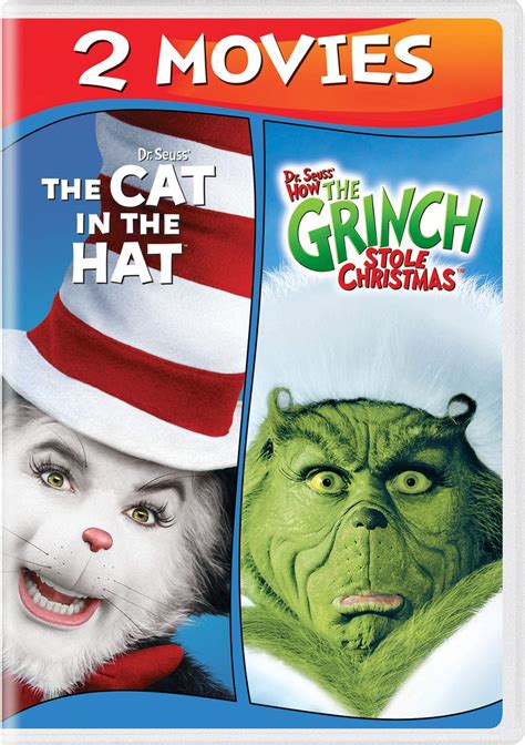 Amazon Com Dr Seuss The Cat In The Hat Dr Seuss How The Grinch Stole Christmas Movie