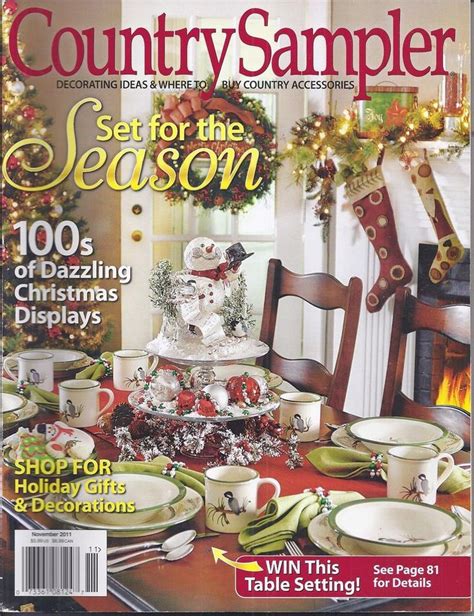 Country Sampler Magazine Seasonal Ideas Christmas Displays Holiday