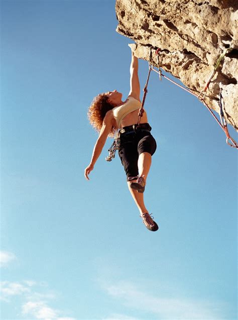 Girl Hanging Off Cliff Ejc