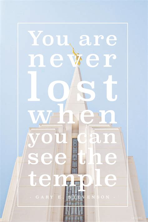 “you Are Never Lost When You Can See The Temple