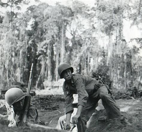 american soldier sergeant charles wolverton of the 129th infantry 37th division prepares to