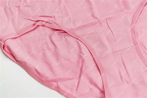 premium photo part of a pink cotton panties on a white background