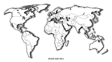 Desenho De Mapa Mundi Ensino