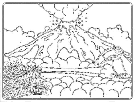The set includes a hawaii word search, crossword, blank map, and coloring pages. Volcano Coloring Pages For Kids - Coloring Home
