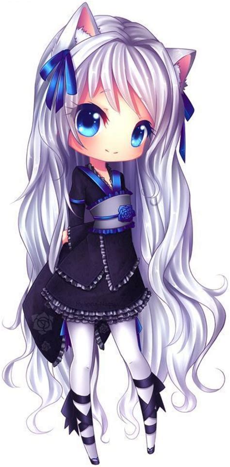 kawaii chibi anime girl blonde hair