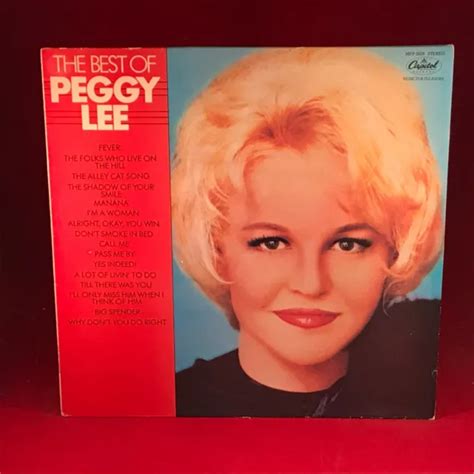 The Best Of Peggy Lee 1982 Uk Vinyl Lp Excellent Condition Alley Cat