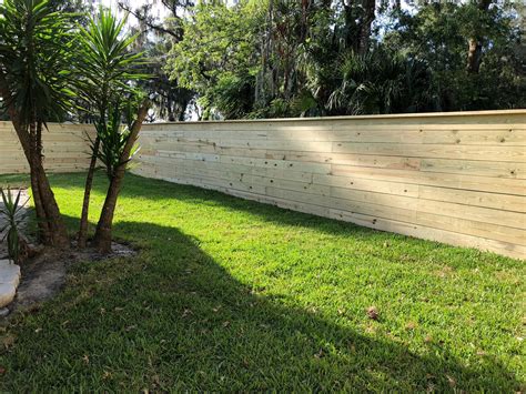 Horizontal Wood Fences Custom Fence Orlando