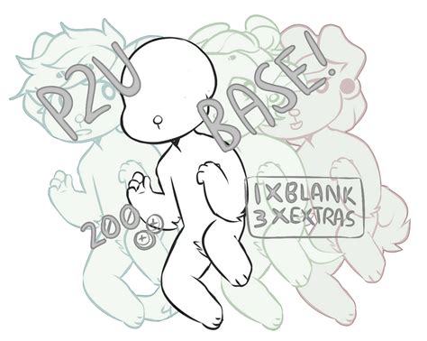 Oakiel Anthro Chibi Base P2u 4 Versions Reduced By Oakiel On Deviantart