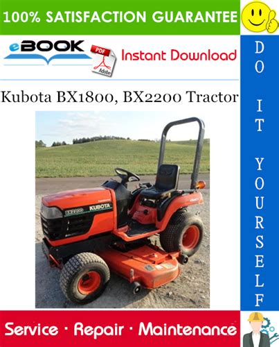 Kubota Bx1800 Bx2200 Tractor Service Repair Manual Repair Manuals