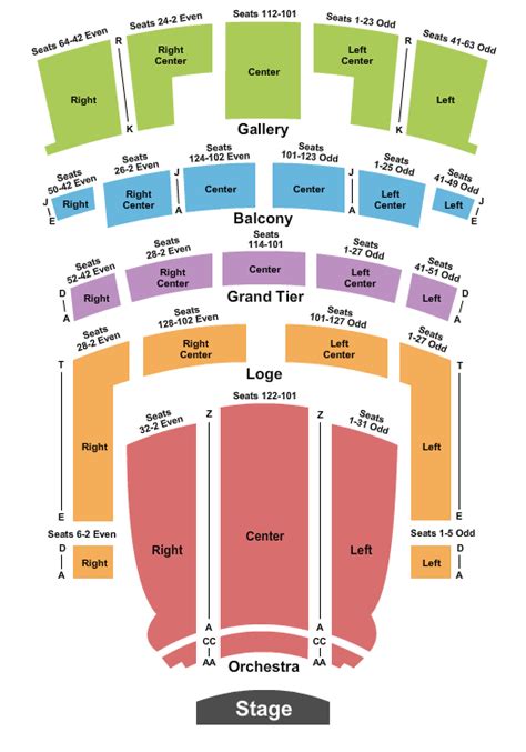 Orpheum Theatre Seating Chart And Seating Maps Omaha