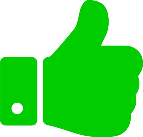 Thumbs Up Clipart Green And Other Clipart Images On Cliparts Pub