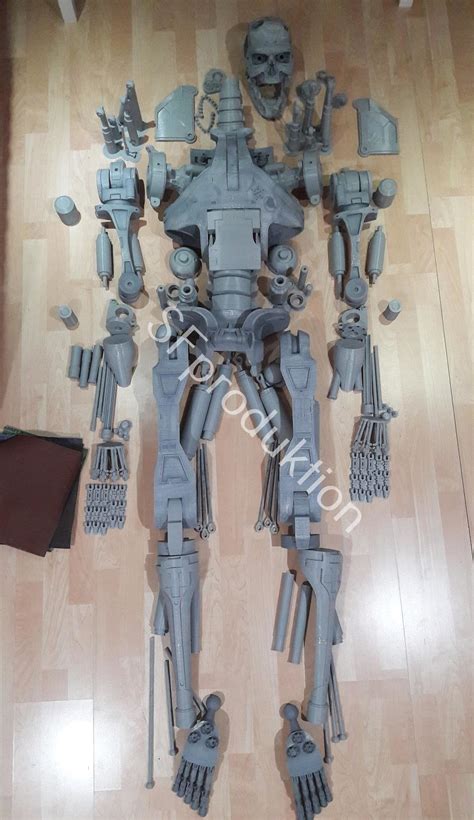 T2 Terminator T800 Endoskeletton 11 Lifesize Kit Movable Etsy