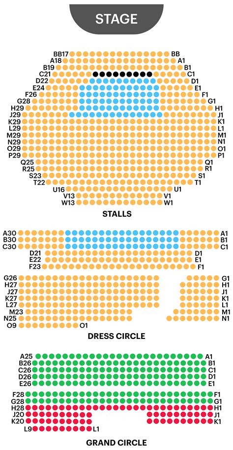 Savoy Theatre Seating Plan London Theatre Guide