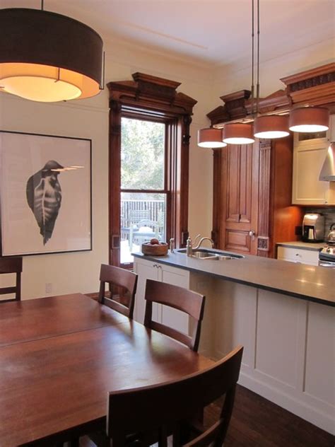 Is the fashion of your property modern with a whole lot of up to date designs. Brooklyn Brownstone Kitchen Dining Room traditional-kitchen