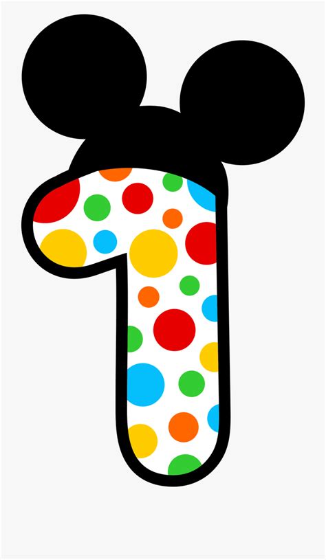 Mickey Mouse Number 1 Png Hd Png Pictures Vhvrs