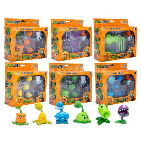 Plants Vs Zombies Action Figure Toys Shooting Dolls In