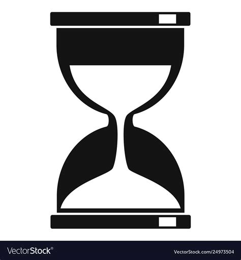 Magic Hourglass Icon Simple Style Royalty Free Vector Image