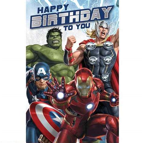 Avengers Birthday Card Thomas Online