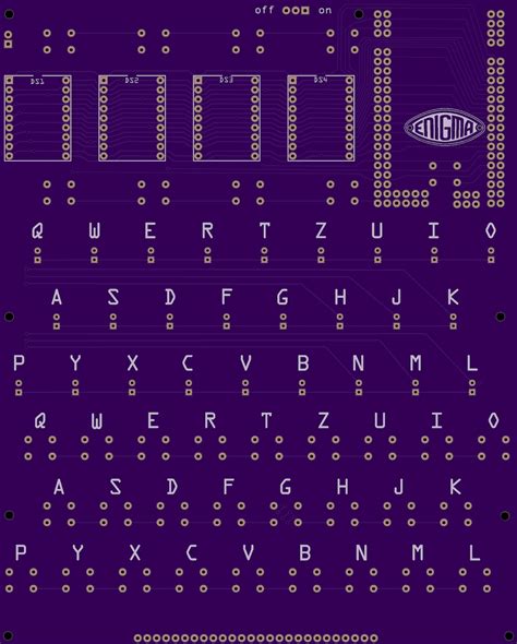 Arduino Enigma Machine Simulator Enigma Simulator Fully Routed