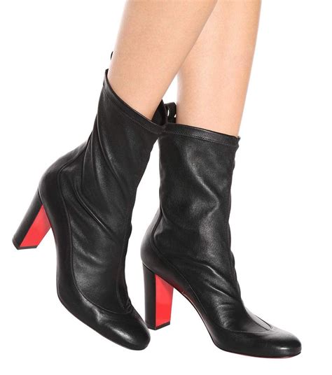 Gena Bootie 85 Leather Ankle Boots Christian Louboutin Boots Leather Ankle