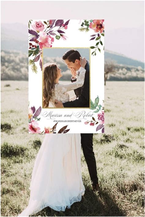 An electronic photo frame is essentially a small lcd monitor designed to look like a conventional picture frame. Fall Wedding Photo Booth Frame, Wedding Photo Prop, Floral Wedding Sign, Printable Wedding Photo ...