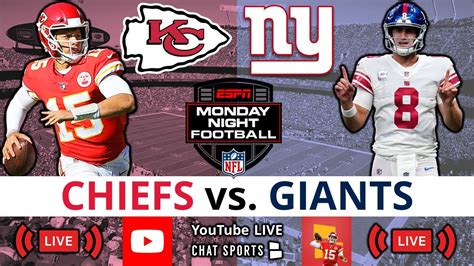 Chiefs Vs Giants Live Streaming Scoreboard Play By Play Highlights Stats Updates NFL Week