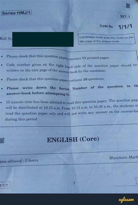 Question papers, mark schemes and examiner reports for the most recent exam sessions (within the last 9 past papers and mark schemes accompanied by a padlock are not available for students, but only for teachers and exams officers of registered centres. CBSE Class 12 English Board Exam 2020 Solved Question ...