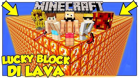 La Sfida Dei Lucky Block Giganti Di Lava Minecraft Ita Youtube