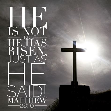 He Is Not Here He Has Risen Just As He Said Matthew 286 Daily