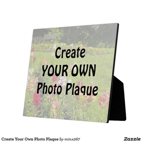 Create Your Own Photo Plaque | Zazzle.com | Create your own, Create ...