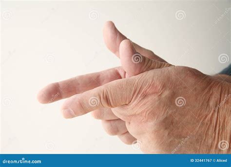 Man Using Finger Shooting Gesture Royalty Free Stock Photography