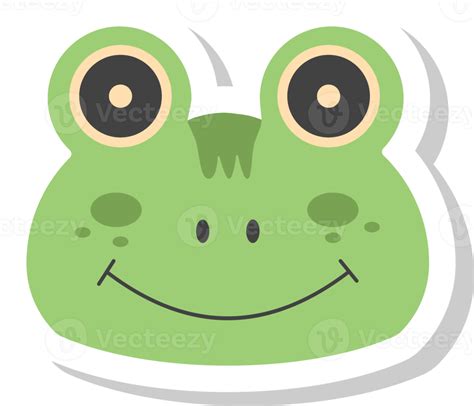 Frog Face Sticker Animal Icons 20647476 Png