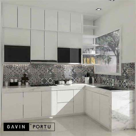 Jasa Pembuatan Kitchen Set Minimalis Modern Custom Gavin By Portu