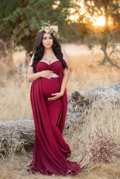 Maternity Dress Fitted Maxi Dress Long Maternity Dress Maxi Gown