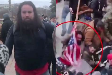 Man Shown In Video Beating Officer With American Flag Is Arrested