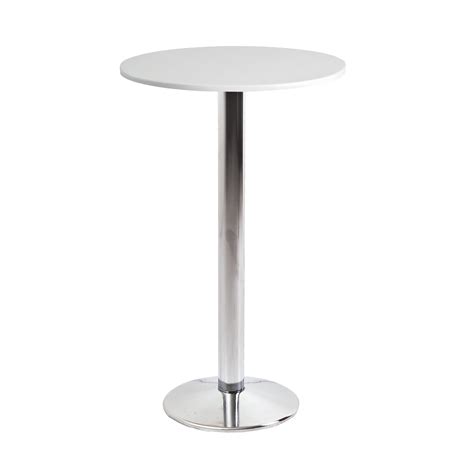 Milan Chrome Base Bar Table Premium Wooden Top Bar Tables Dzine