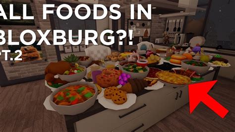 Cooking All Foods In Bloxburg Pt 2 Youtube